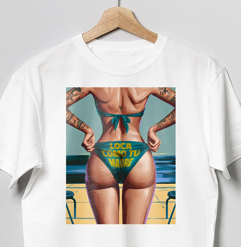 Camiseta Loca Como Tu Madre