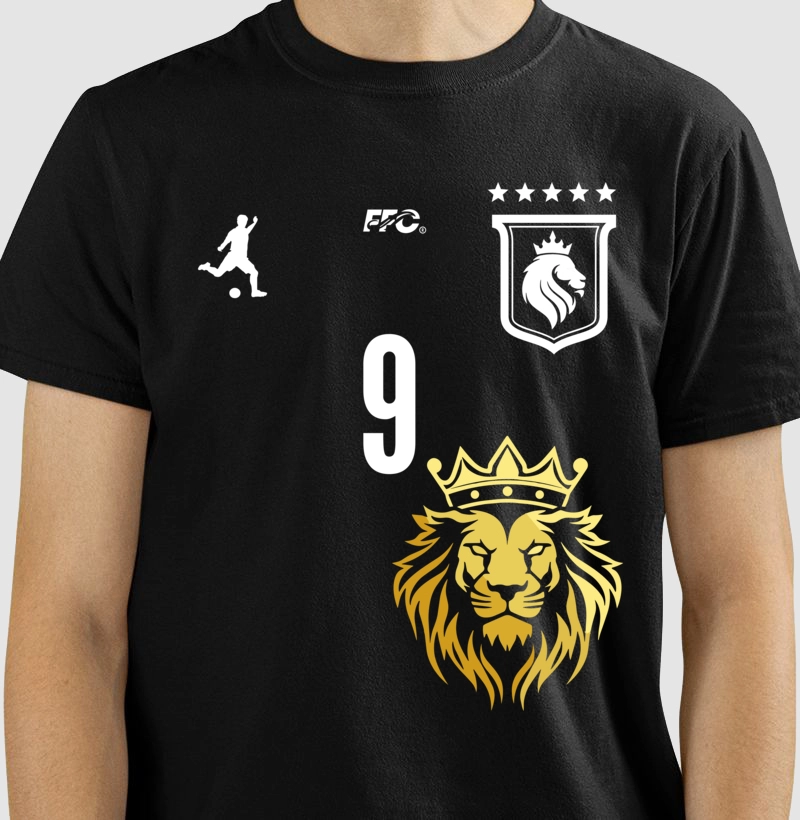 camiseta ffc futebol lion gold