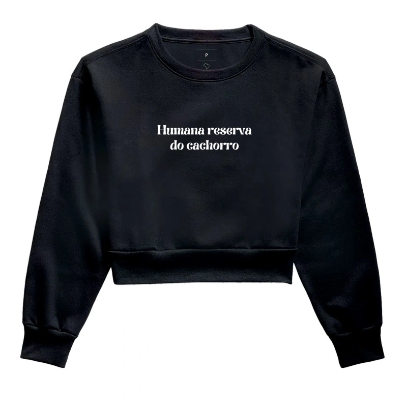 moletom cropped/ humano reserva