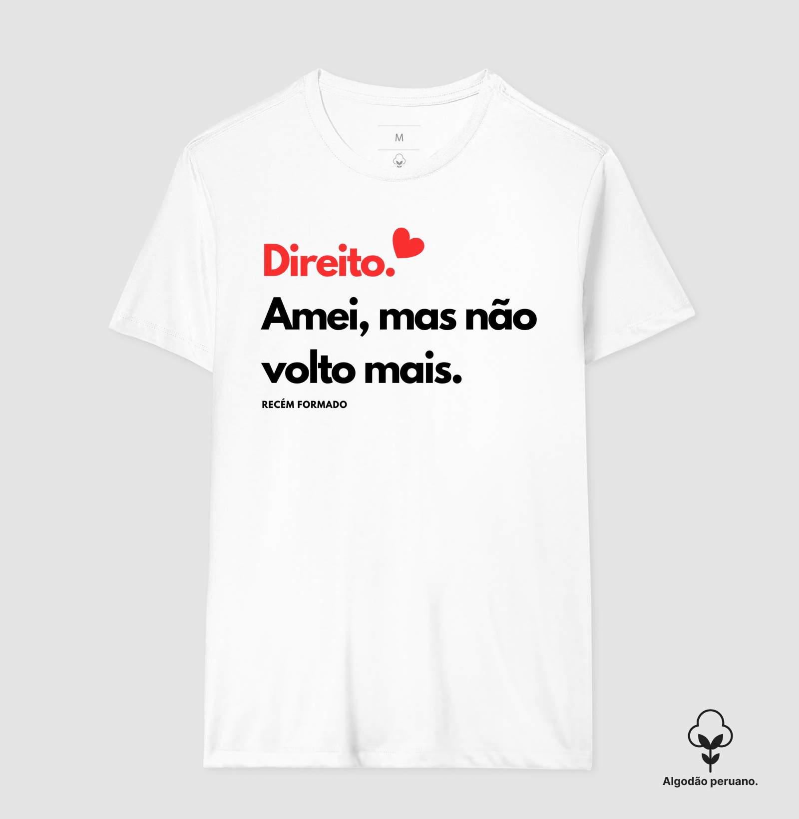 Camiseta em Algodão Peruano Direito