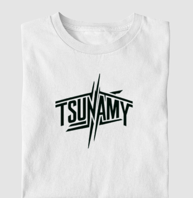 Camiseta infantil tsunamy vintage