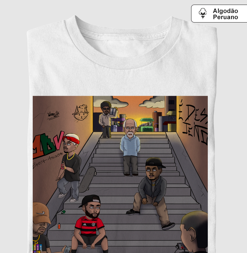 Camiseta Algodão Peruano Collab 1DV - Basta Acreditar 