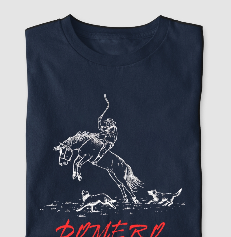 camiseta masculina ginete domero