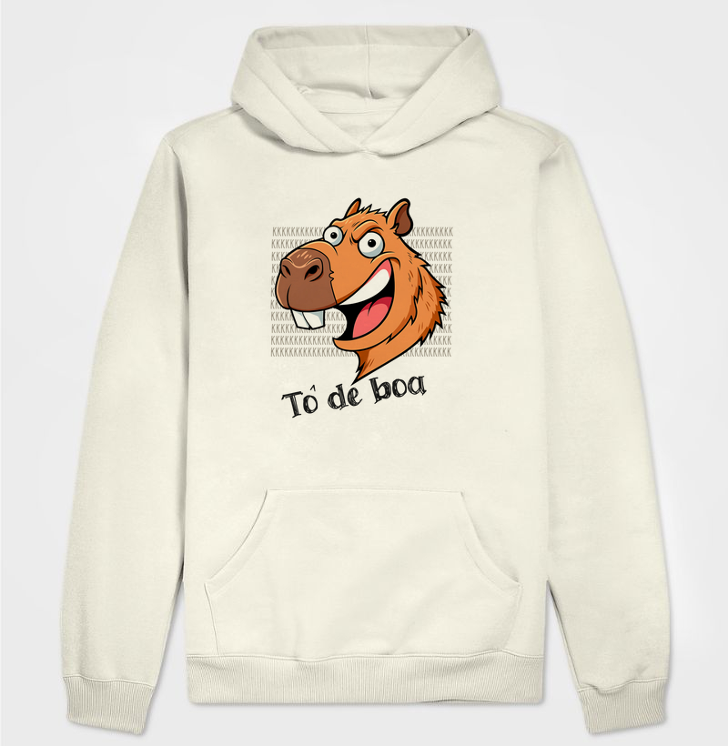 Meme Capivara Tô de Boa | Moletom com capuz