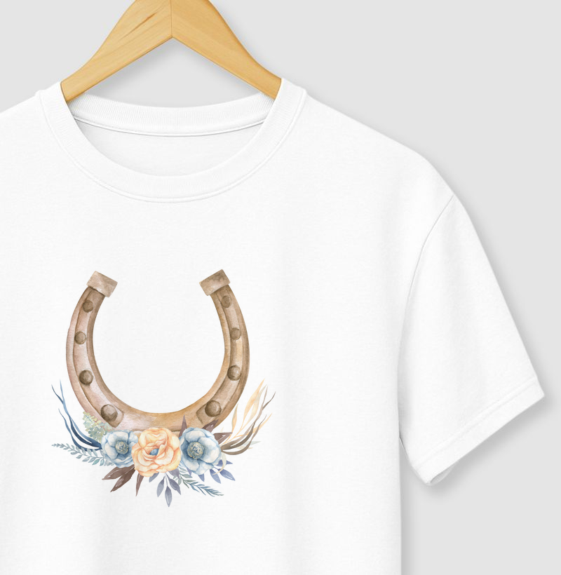 Ferradura com flores 