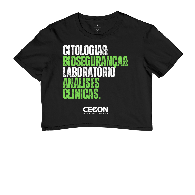 Camisa laboratorio e analises clinicas Cecon