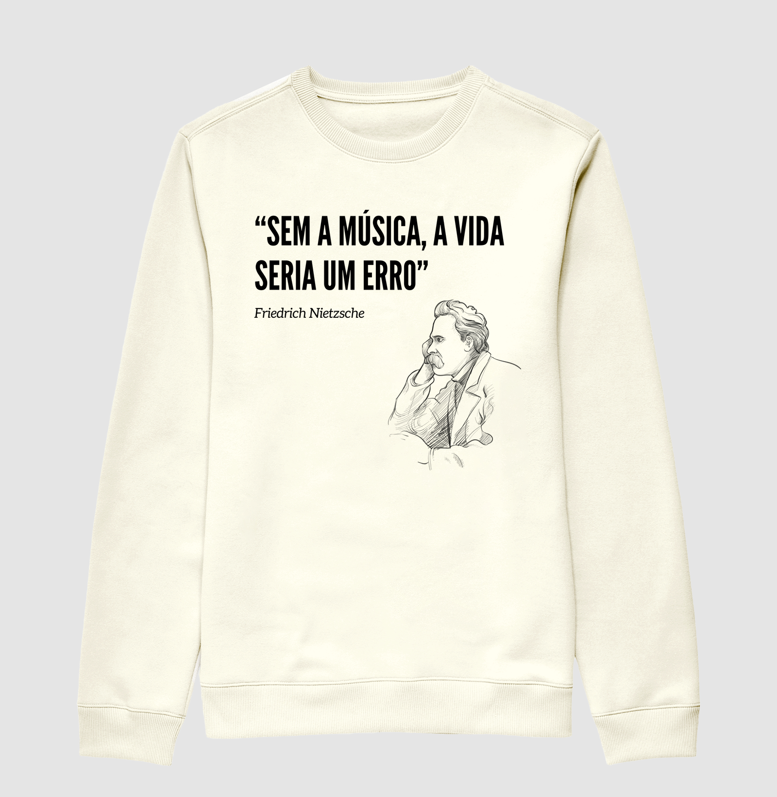 Suéter Moletom Nietzsche e a Música