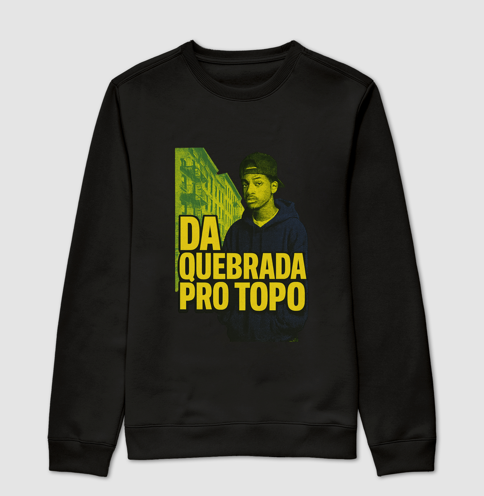 Camiseta Oversized "Ascensão" – Coleção Quebrada Pro Topo.