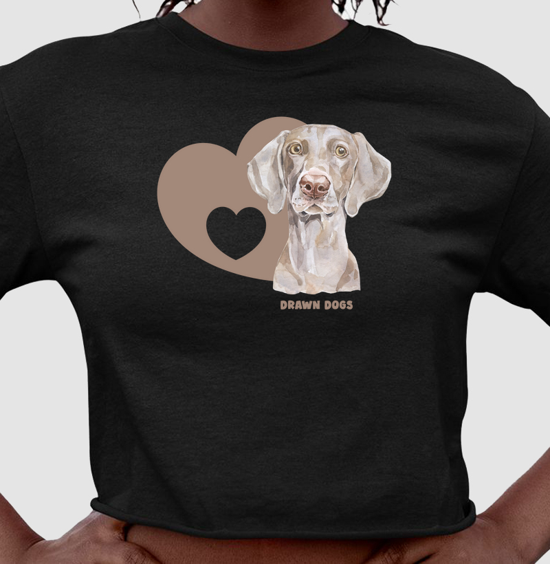 Weimaraner e coração