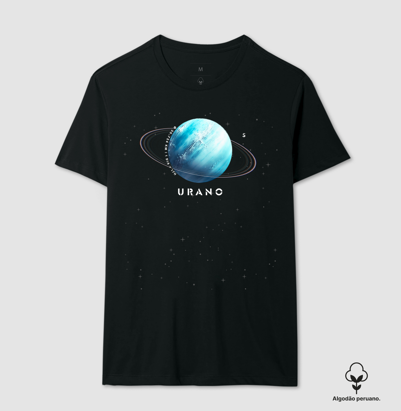 Urano, o Visionário Azul. Camiseta Supernova Estampada 