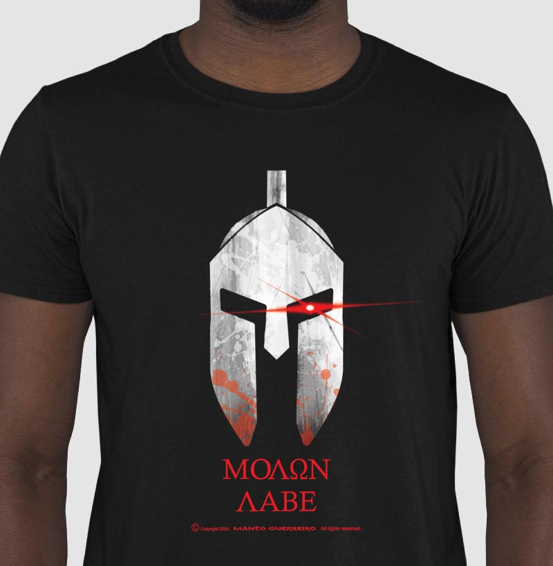 Camisa Sparta Red Preta Masculina