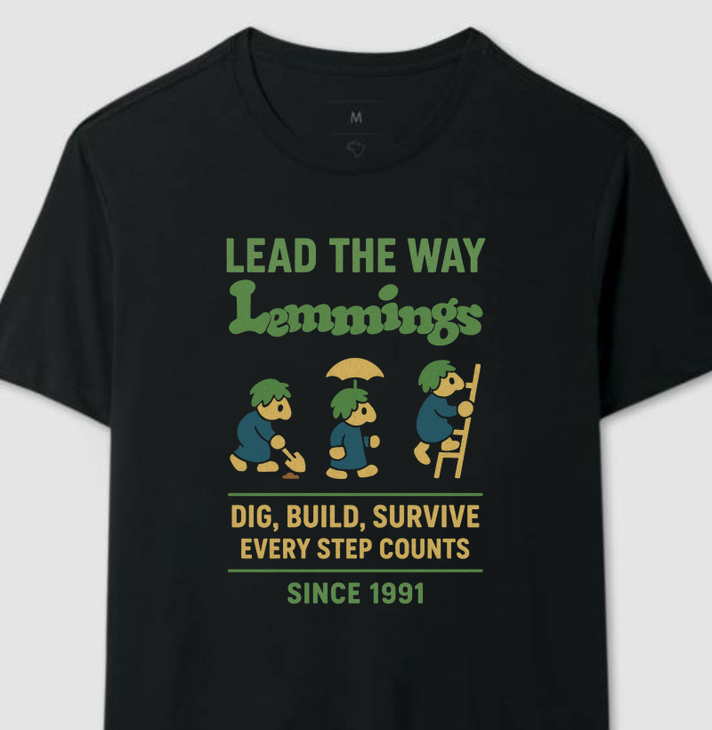 Lead The Way Lemmings Retro Series