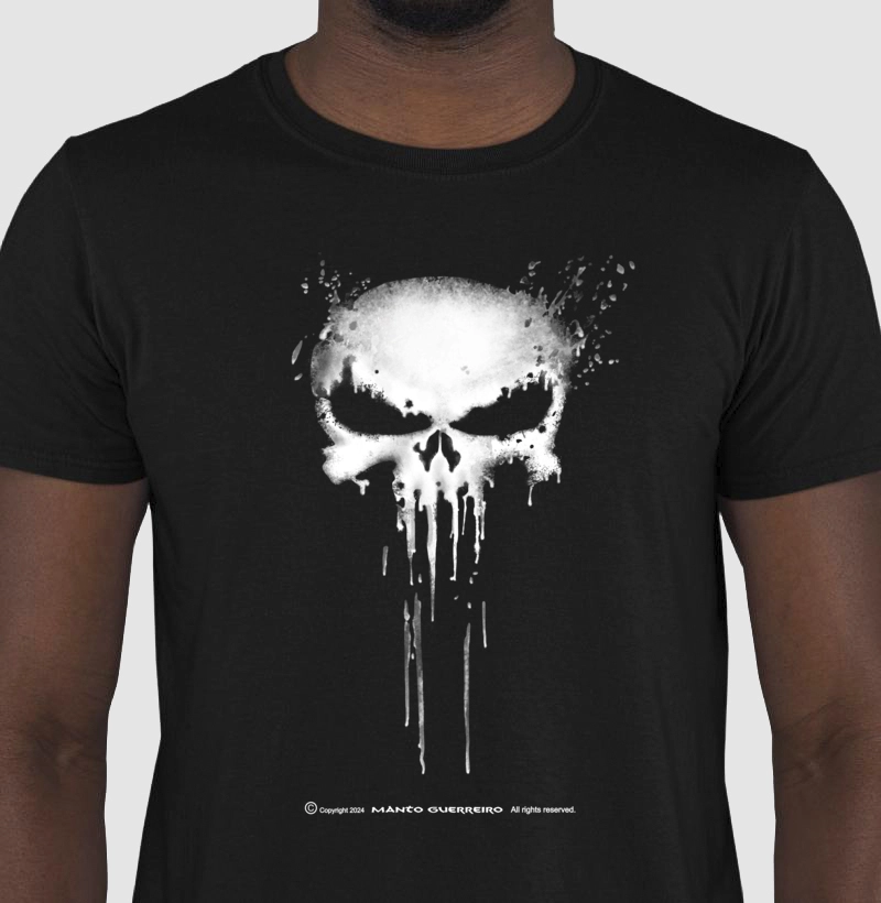 Camisa Caveira Brush 2 Preta Masculina