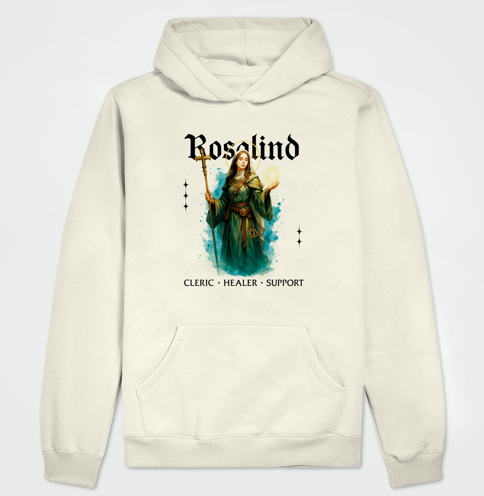 100% Algodão Oversized - Rosalind:  Weaver of Prayers
