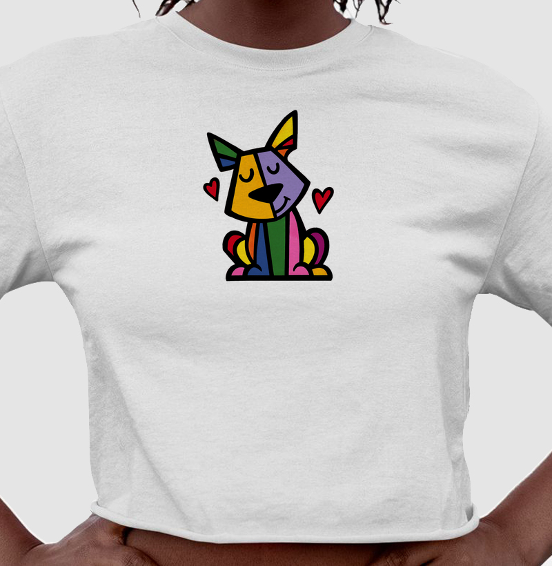 Cachorro Colorido - Cropped