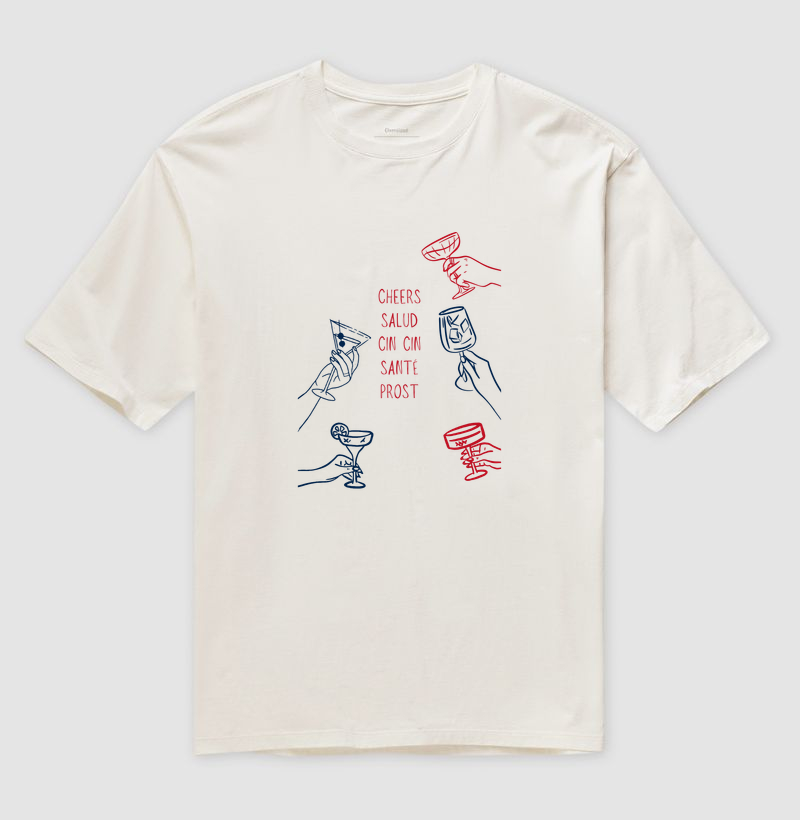 Camiseta Oversized Sante Bicolor