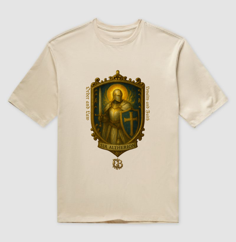 100% Algodão Oversized - Sir Altherion Hammer of Justice