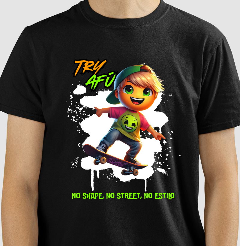 🔥 No Shape, No Street, No Estilo! A Camiseta Que Representa Sua Atitude no Skate e no Hip Hop! 🛹🎤