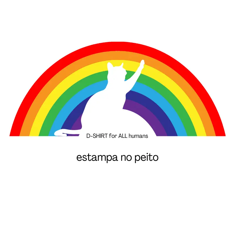 Rainbow Cat - peito