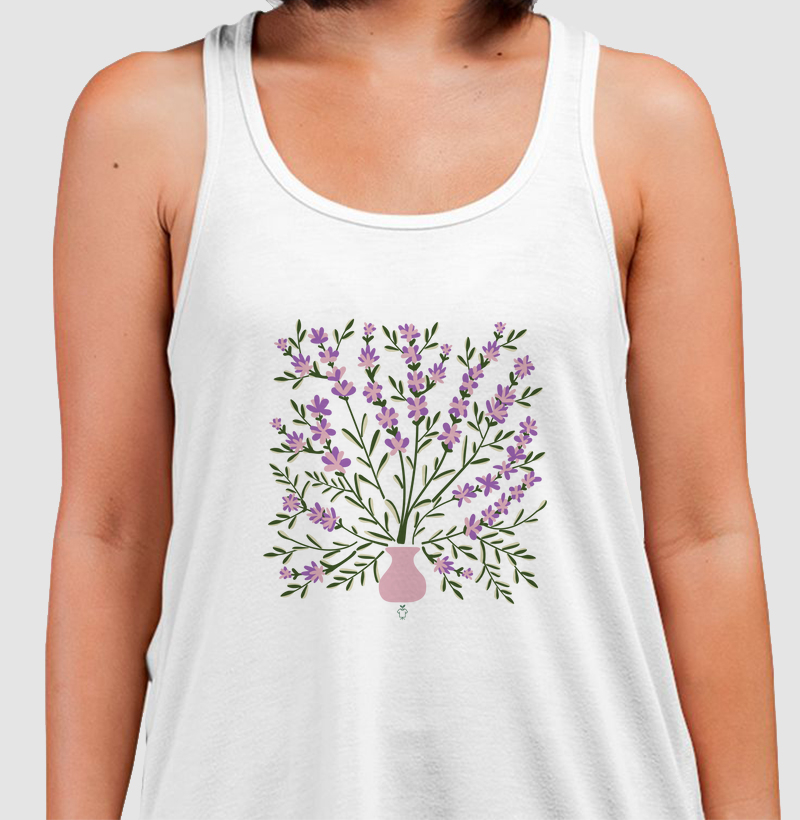 Vaso de lavanda