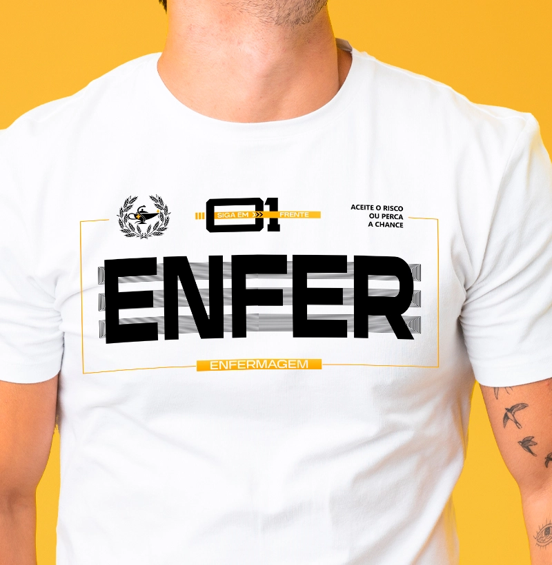 Camiseta Enfermagem Premium - masculina