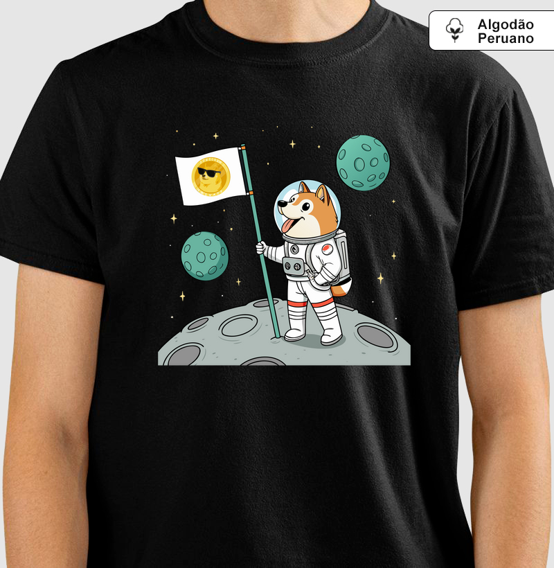 Camiseta Dogecoin Astronauta 