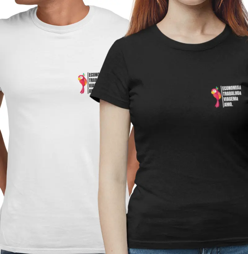 Camiseta Economia, Trabalho e Viagem Peito 