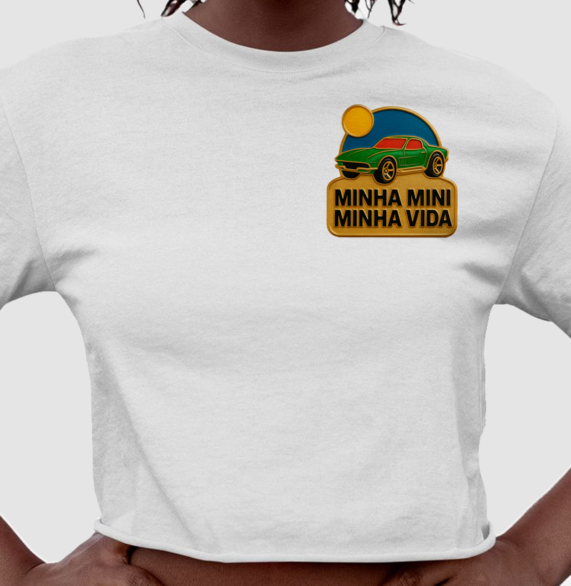 Camiseta cropped colecionador miniaturas minha coleção minha vida