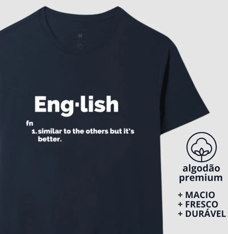 Camiseta Verbete English