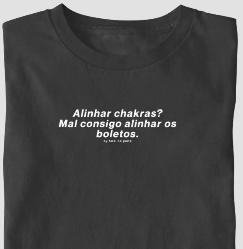 Alinhar chakras? Mal consigo alinhar os boletos.