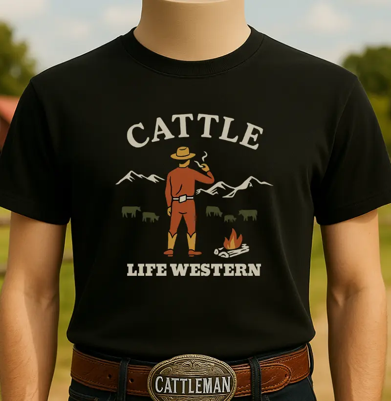 Camiseta CATTLE LIFE WESTERN