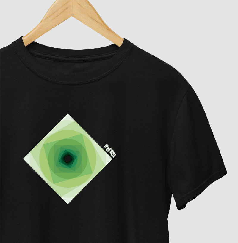 T-SHIRT "INFINITA FANTASIA" / VERDE MINIMAL
