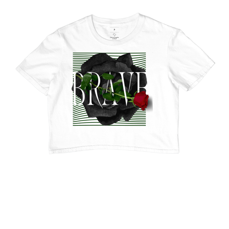 Camiseta Cropped BRAVE