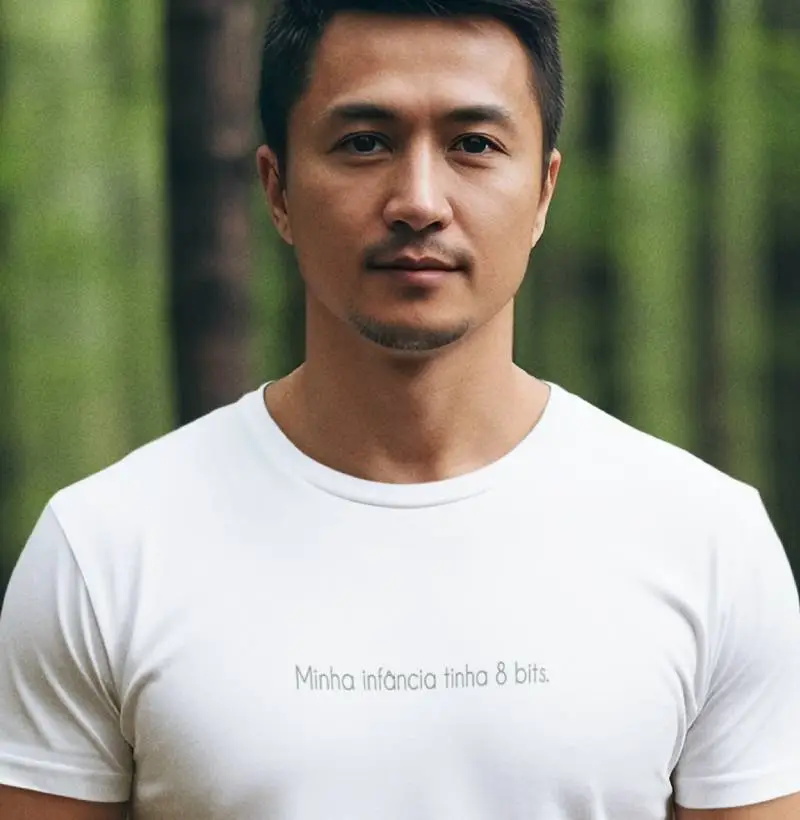 Minha infância tinha 8 bits.