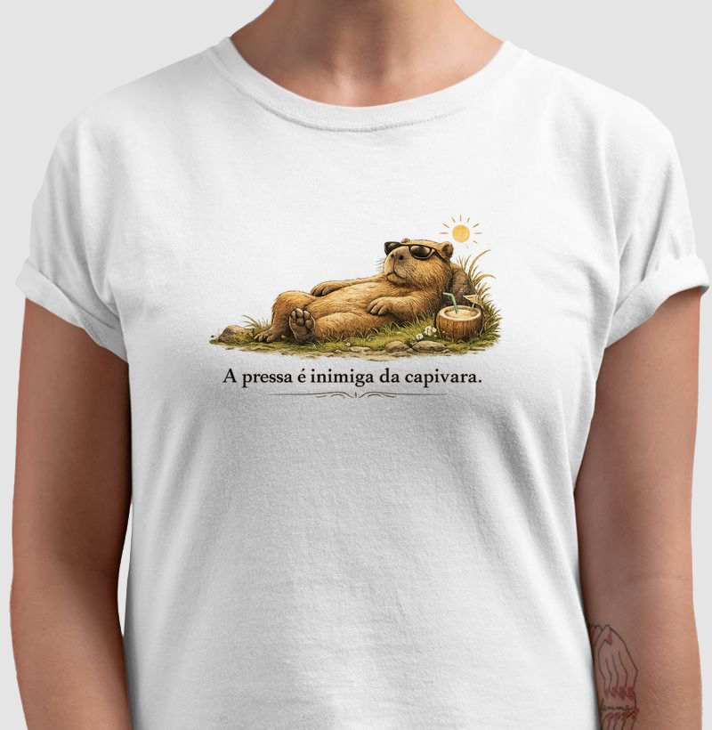 A pressa é inimiga da capivara