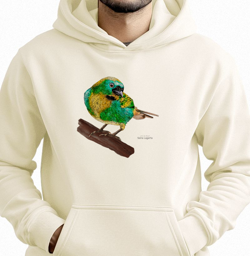 Aves do Brasil - Saíra Lagarta - Moletom Hoodie