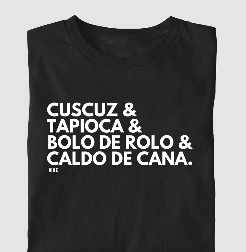 Camiseta Comidas Típicas de Pernambuco