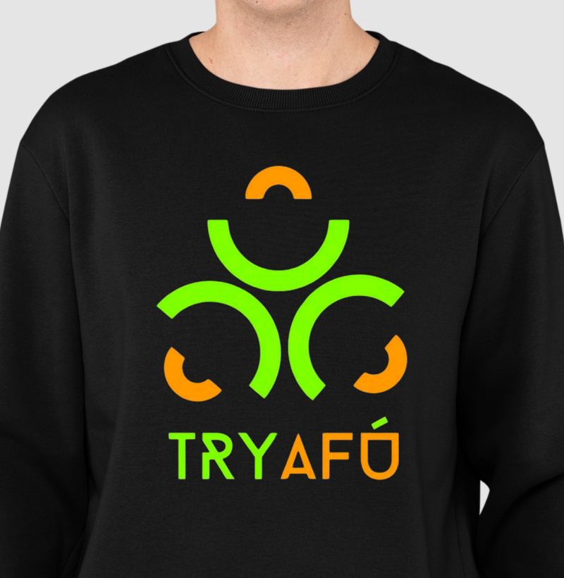 Suéter Moletom Premium Estampa Try Afú – Apenas Quem Sabe o Que É "Try Afú" Reconhece a Qualidade e o Estilo Deste Pano!