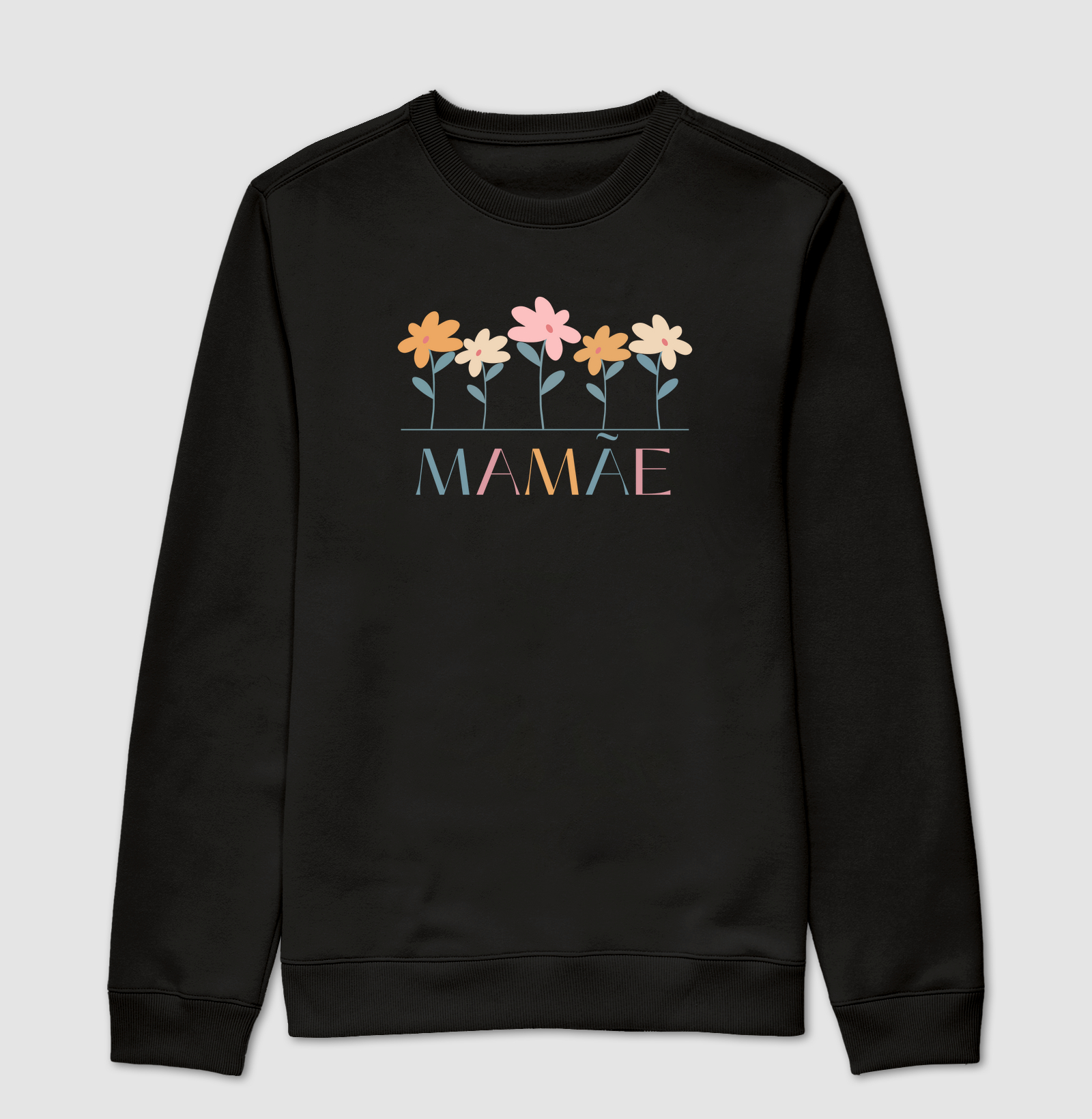 Camiseta floral "mamãe"