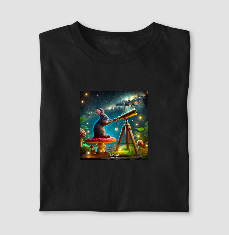 Camiseta Coelho Astrônomo