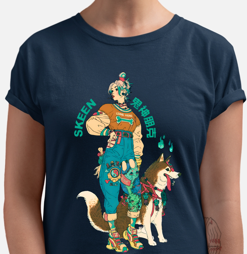 Girl and Dog