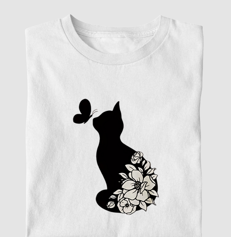 Gato com Flores