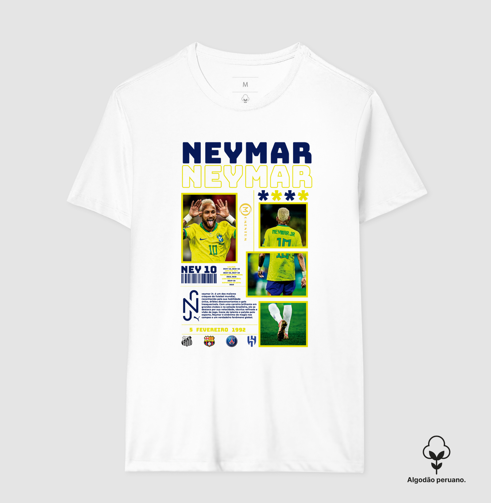 Camisa Neymar Jr. Gênio Brasileiro
