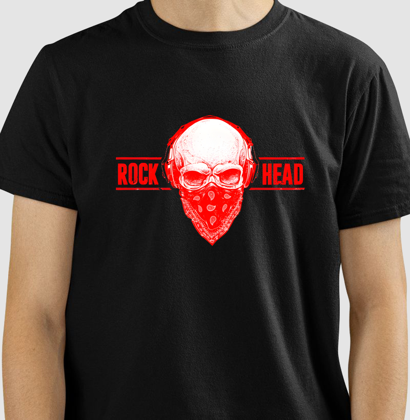 Camiseta Rock Head