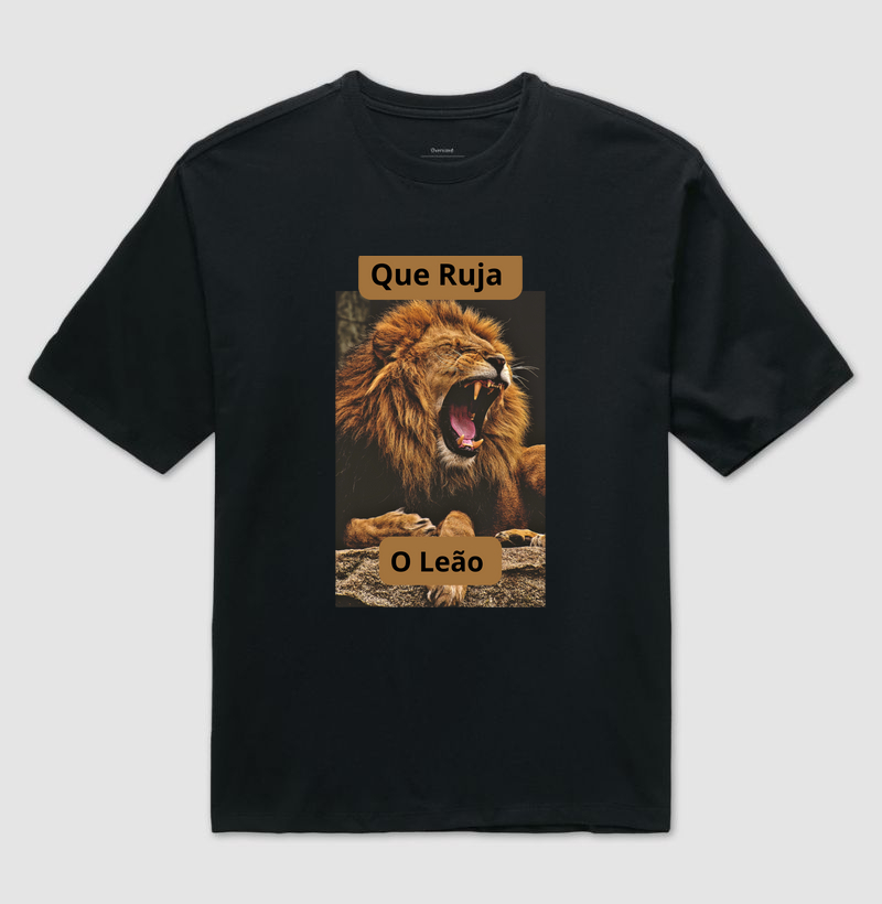 🦁 Camiseta – Que Ruja o Leão