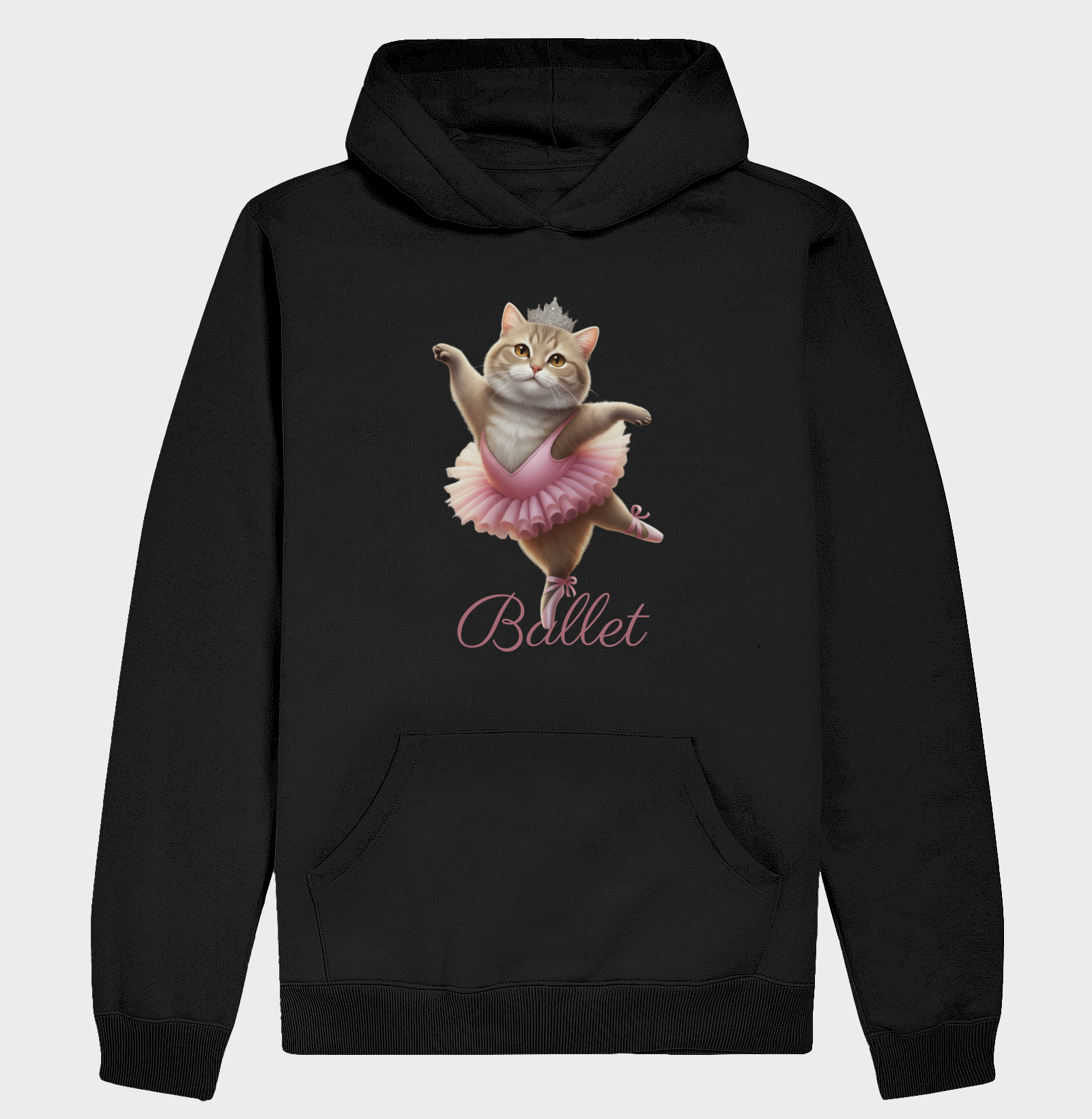 Gatinha Bailarina com Tutu Rosa