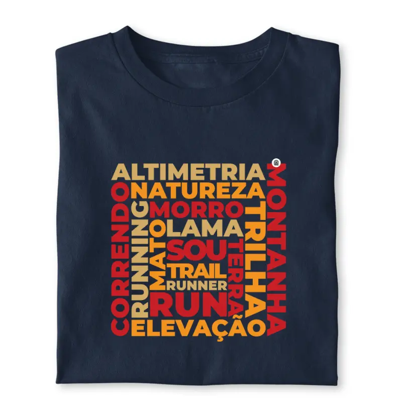 Camiseta Palavras Trail - Sou Trail