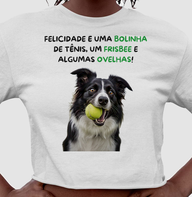 Felicidade é uma bolinha, um frisbee e algumas ovelhas