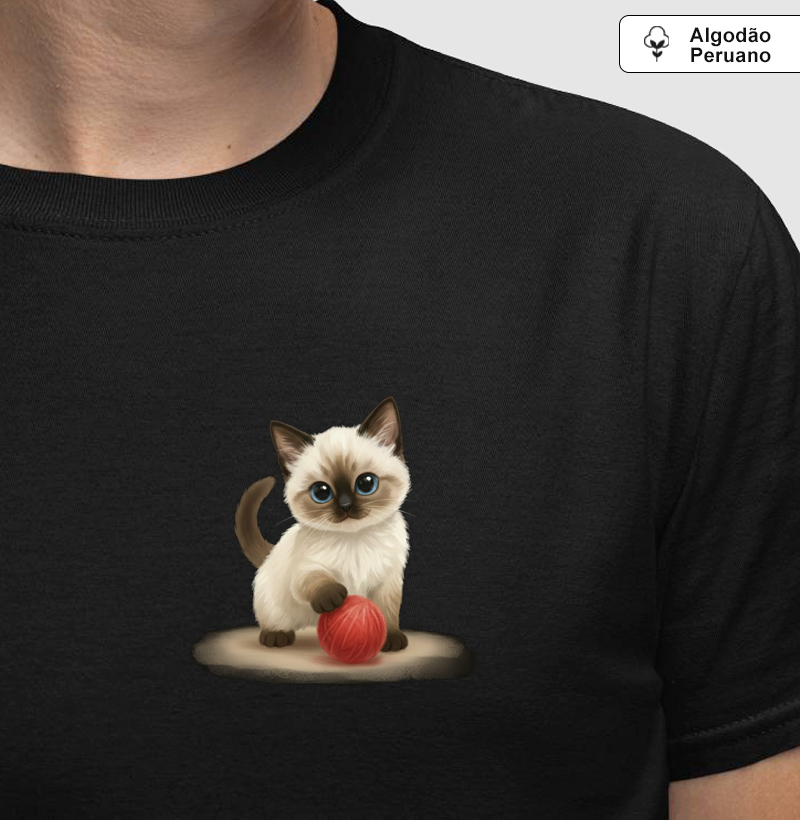 Siamês Minimalista Brincando