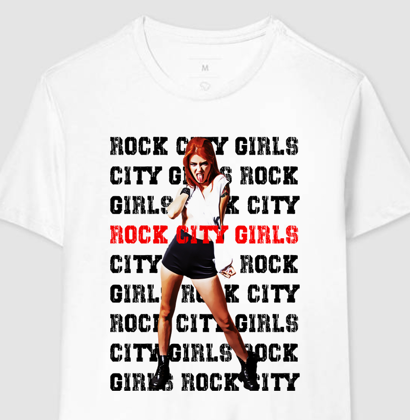 Rocker Girl - Camiseta Rock City Girls